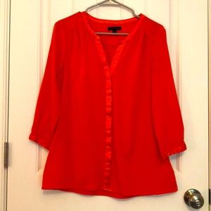 Banana Republic, bright coral tunic, M